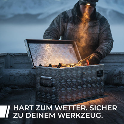 CargoVA Wasserfeste Deichselbox abschliessbar - 60x25x30 cm