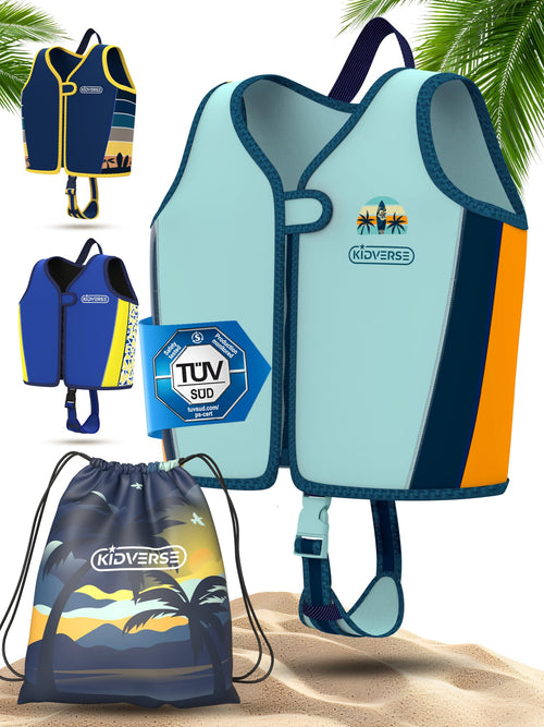 KIDVERSE Schwimmweste Kinder 2-3 Jahre, TÜV-geprüfte Schwimmhilfe