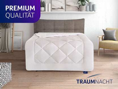 Traumnacht Kamelhaardecke Winterdecke - 135x200cm Weiss