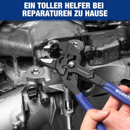 WORKPRO Zangenschlüssel-Set 2-teilig, 180 & 255 mm, Cr-V-Stahl