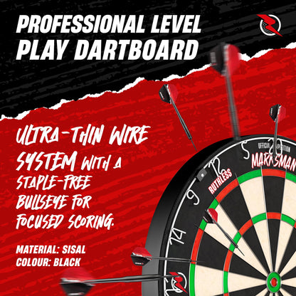 Ruthless Marksman Dartscheibe aus Sisal für Steeldarts, DB072
