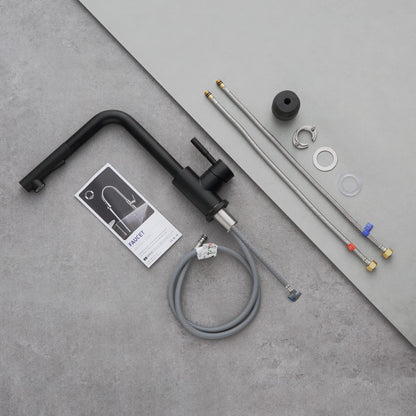 CECIPA X203B Küchenarmatur - Hochdruck Ausziehbar Schwarz