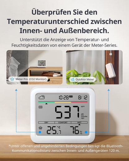 SwitchBot CO2 Messgerät – Luftqualität, Thermo-Hygrometer