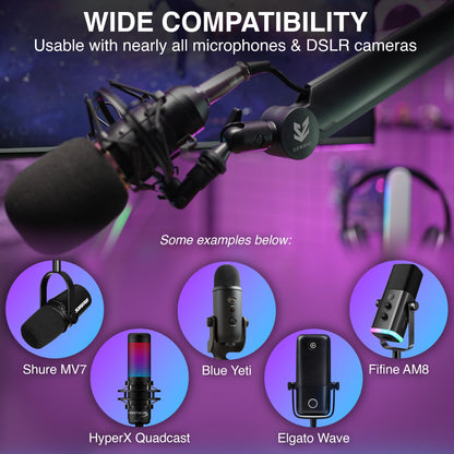 SENSIC SA-30 Mikrofonständer Tisch Schwenkarm - Schwarz