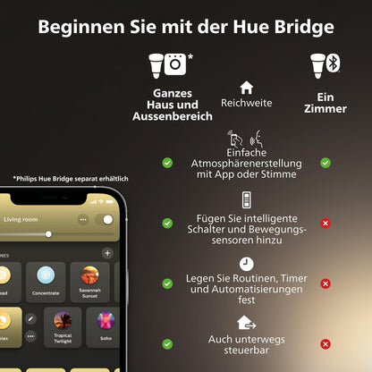 Philips Hue Festavia Lichterkette - 40m, Farbwechsel