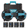 Seesii S20 PRO Akku-Saugheber für Fliesen, 2er-Set, 200 mm, 270 kg, LCD-Anzeige