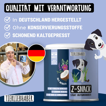 TIERLIEBHABER Z-Snack Hundesnack für Haut und Fell, 350 g