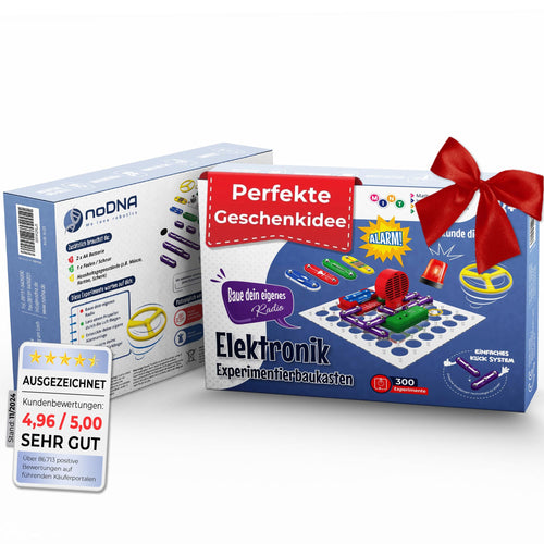 noDNA Elektronik Experimentierkasten – 300 Experimente ab 8 Jahren