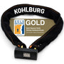 KOHLBURG Massives Zahlenschloss Kettenschloss 110cm Sold Secure GOLD