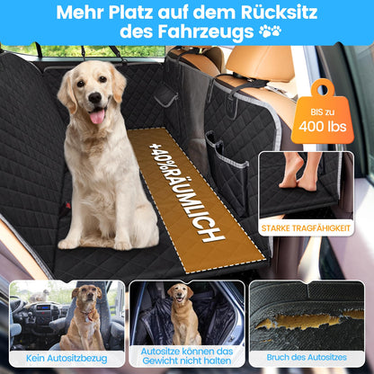 Kfonla Hundedecke Auto Rücksitz - Seitenschutz, Sichtfenster, Universal