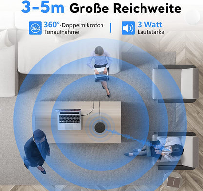 EMEET M1A Konferenzlautsprecher – 360° Mikrofon, Geräuschreduzierung