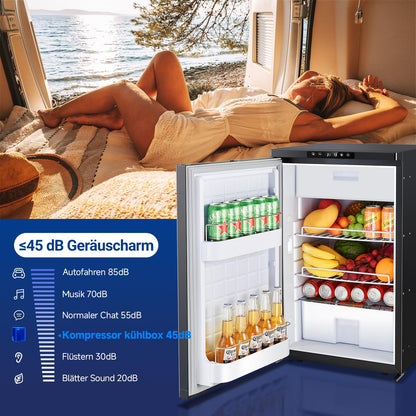 AAOBOSI Kompressor Kühlbox 83L mit App-Steuerung, 12/24V, -20°C