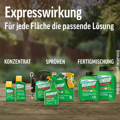 Roundup Unkrautfrei Express Nachfüll-Kanister 5 Liter ohne Glyphosat