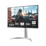 LG 27UP850K-W.AEU 27 Zoll 4K Monitor - Weiss & Schwarz. Rechteckiger Bildschirm. Zeigt 4K-Daten für Büro und Grafik.