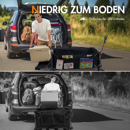 Portal Bollerwagen faltbar XXXL – 600L Volumen, 180kg Last