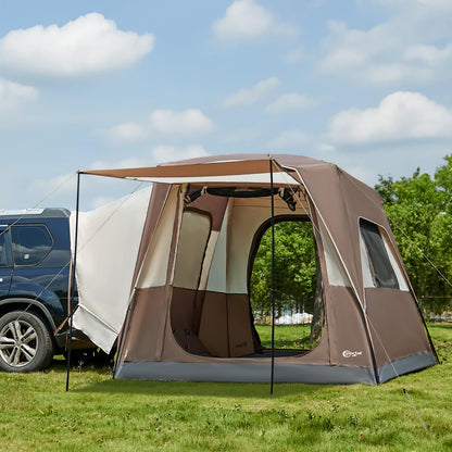 PORTAL Heckzelt 4-5 Personen – 2-in-1 Auto & Sonnensegel