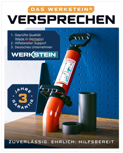 WERKSTEIN Rohrreinigungspumpe – Hochdruck Abflussreiniger