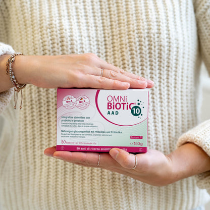 OMNi BiOTiC 10 AAD Probiotika Pulver, vegan, 30 Beutel à 5 g