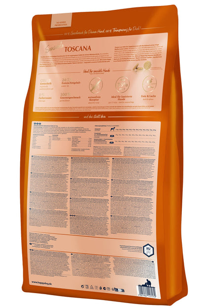 Happy Dog Sensible Toscana M Trockenfutter Ente & Lachs 12,5 kg