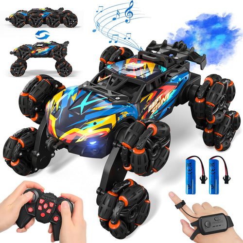 AYIQUTY Ferngesteuertes Auto 8WD RC Stunt Drift mit Handsteuerung