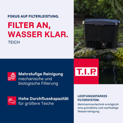 T.I.P. Teichaussenfilter-Set WDF 10000 UV 11 mit Pumpe, 10.000 l