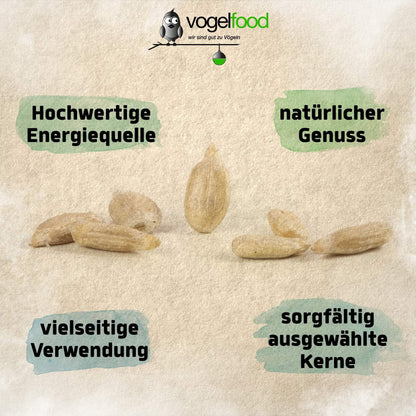 Samore Sonnenblumenkerne geschält 25 kg – Ganzjahres-Wildvogelfutter