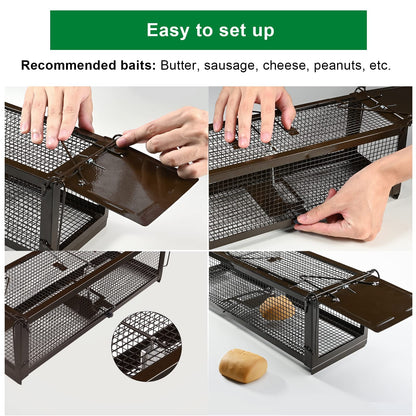 RatzFatz Quickcatch 2.0 Lebendfalle gross, 2 Türen, 2er Set