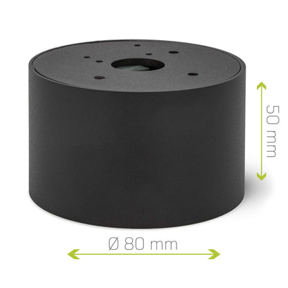 linovum SMOL LED Aufbauspot – 6er Set schwarz flach schwenkbar