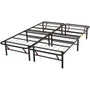 Amazon Basics Plattform-Bettgestell klappbar, Schwarz, 140 x 200 cm