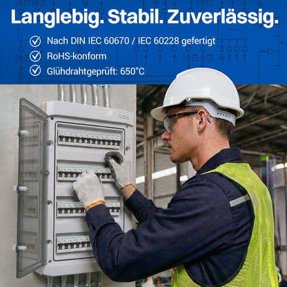 Intratec Verteilerkasten Aufputz IP65, 4-reihig für 48 Module