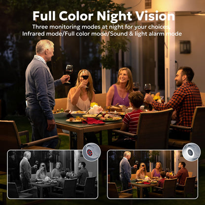 litokam Überwachungskamera Aussen WLAN 360° PTZ 4MP