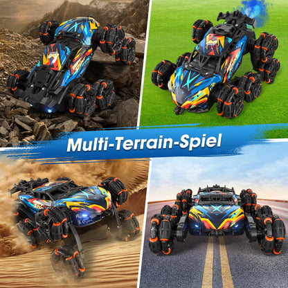AYIQUTY Ferngesteuertes Auto 8WD RC Stunt Drift mit Handsteuerung