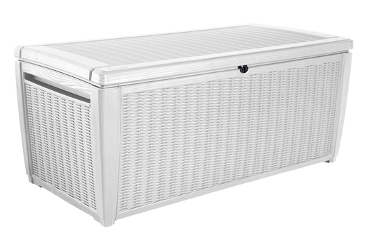 Koll Living Auflagenbox Kissenbox, 511L, in Rattanoptik. Wasserdichte Aufbewahrung für Gartenauflagen und Kissen.