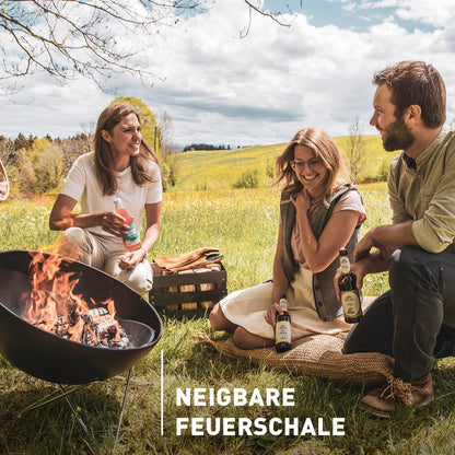 höfats Bowl 57 Feuerschale - Edelstahl Sternfuss schwarz