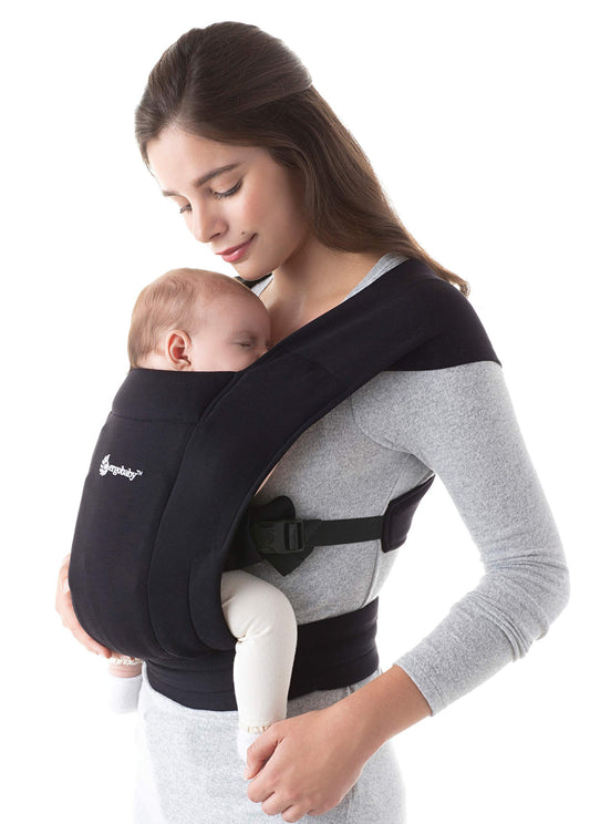 Ergobaby Embrace Babytrage - Neugeborene, Pure Black
