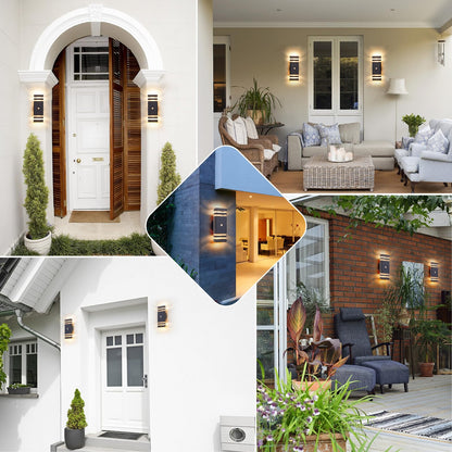 CELAVY LED GU10 Up Down Aussenleuchte mit Bewegungsmelder Anthrazit