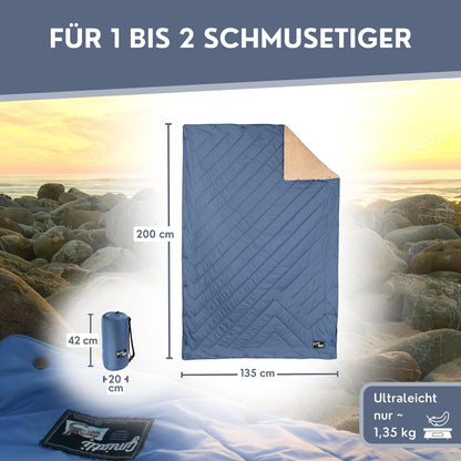BERGTIGER GMIATLI 3in1 Outdoor Decke - ultraleicht & wasserabweisend