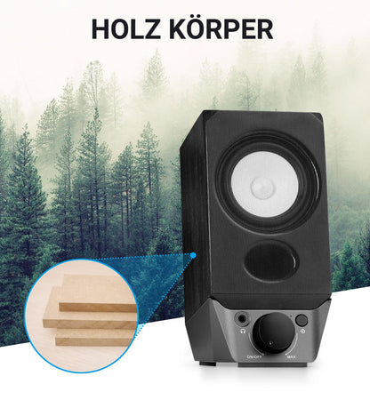 Edifier R19BT 2.0 Bluetooth PC Lautsprecher – Schwarz