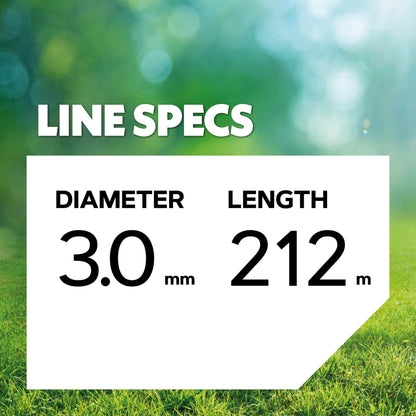 Oregon Mähfaden sternförmig 3,0 mm x 212 m, Nylon-Trimmerfaden gelb