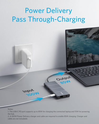 Anker PowerExpand+ 11-in-1 USB-C Adapter Hub 4K HDMI 100W PD