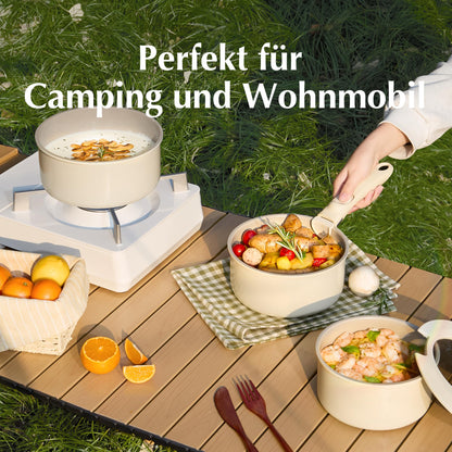 Redchef Topfset Abnehmbare Griffe Keramik – Antihaft 16/18/20cm