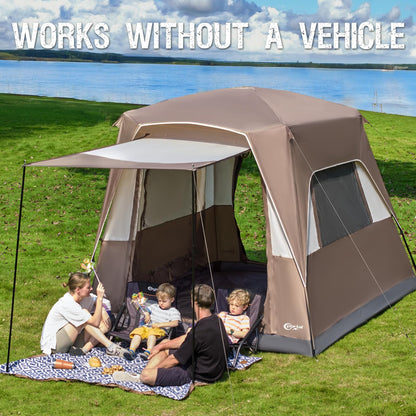 PORTAL Heckzelt 4-5 Personen – 2-in-1 Auto & Sonnensegel