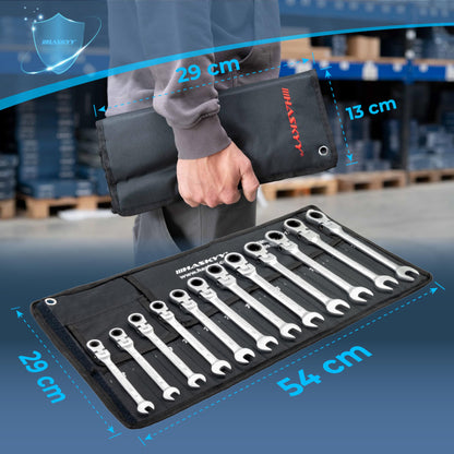 HASKYY Steckschlüssel Set Vielzahn XZN 1/2" - 33-teilig