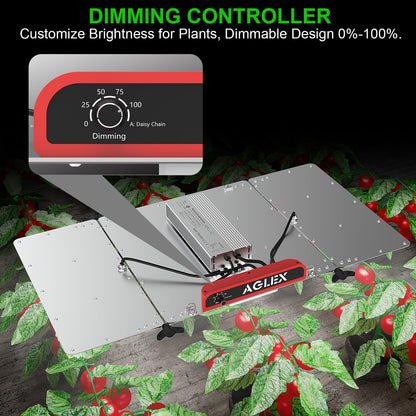 AGLEX K4000 LED Grow Lampe - Dimmbar Vollspektrum Daisy Chain