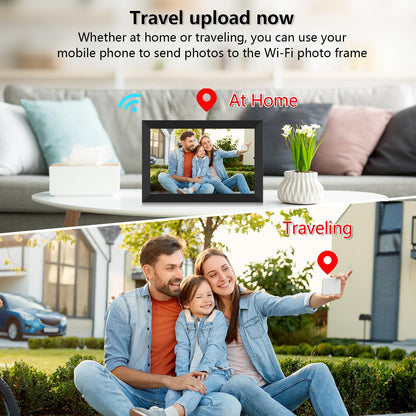 FRAMEO WLAN 32GB Digitaler Fotorahmen – 10,1 Zoll IPS Touchscreen