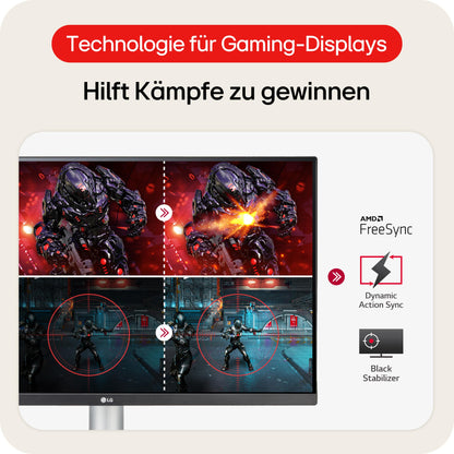 LG 27UP850K-W.AEU 27 Zoll 4K Monitor - Weiss & Schwarz