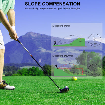 HANMATEK GR1200 Golf-Entfernungsmesser mit Neigungsmessung