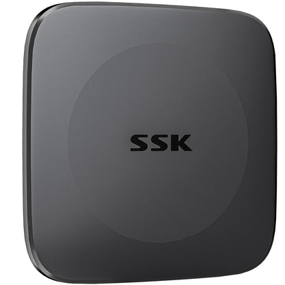 SSK Portable SSD Externe Solid State Drive 1TB – USB 3.2 Gen2. Schwarzes, rechteckiges Gehäuse. Für schnelle externe Datenspeicherung und -übertragung.