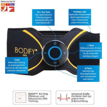 Bodify 2in1 EMS Arm & Bein Trainer Pro – Muskelstimulator