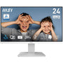 MSI PRO MP2412WDE Business Monitor - 23,8 Zoll FHD 100Hz: Weißer Monitor. Zeigt scharfe FHD-Bilder bei 100Hz für Büroanwendungen.